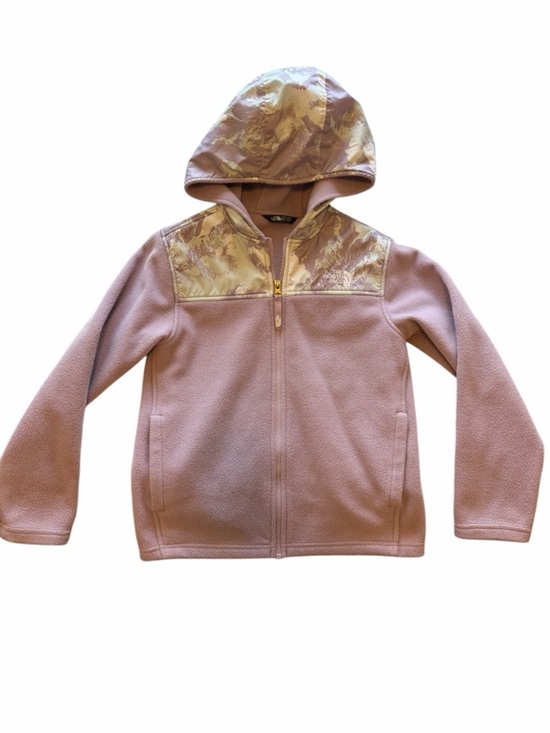 The North Face Other - The North Face Kids Hooded Fleece Jacket - Lavender Purple with mountain theme